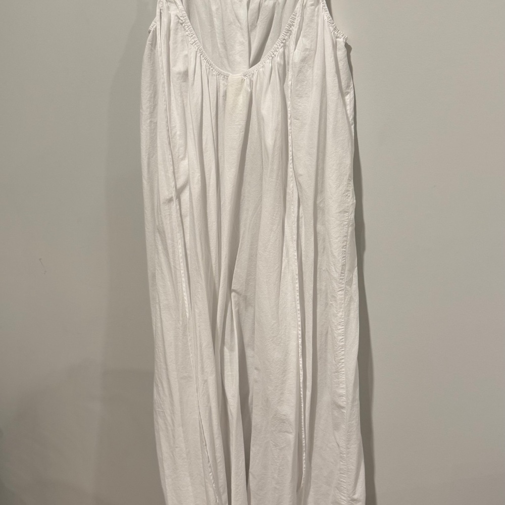 White cotton beach coverup - Picture 2 of 3